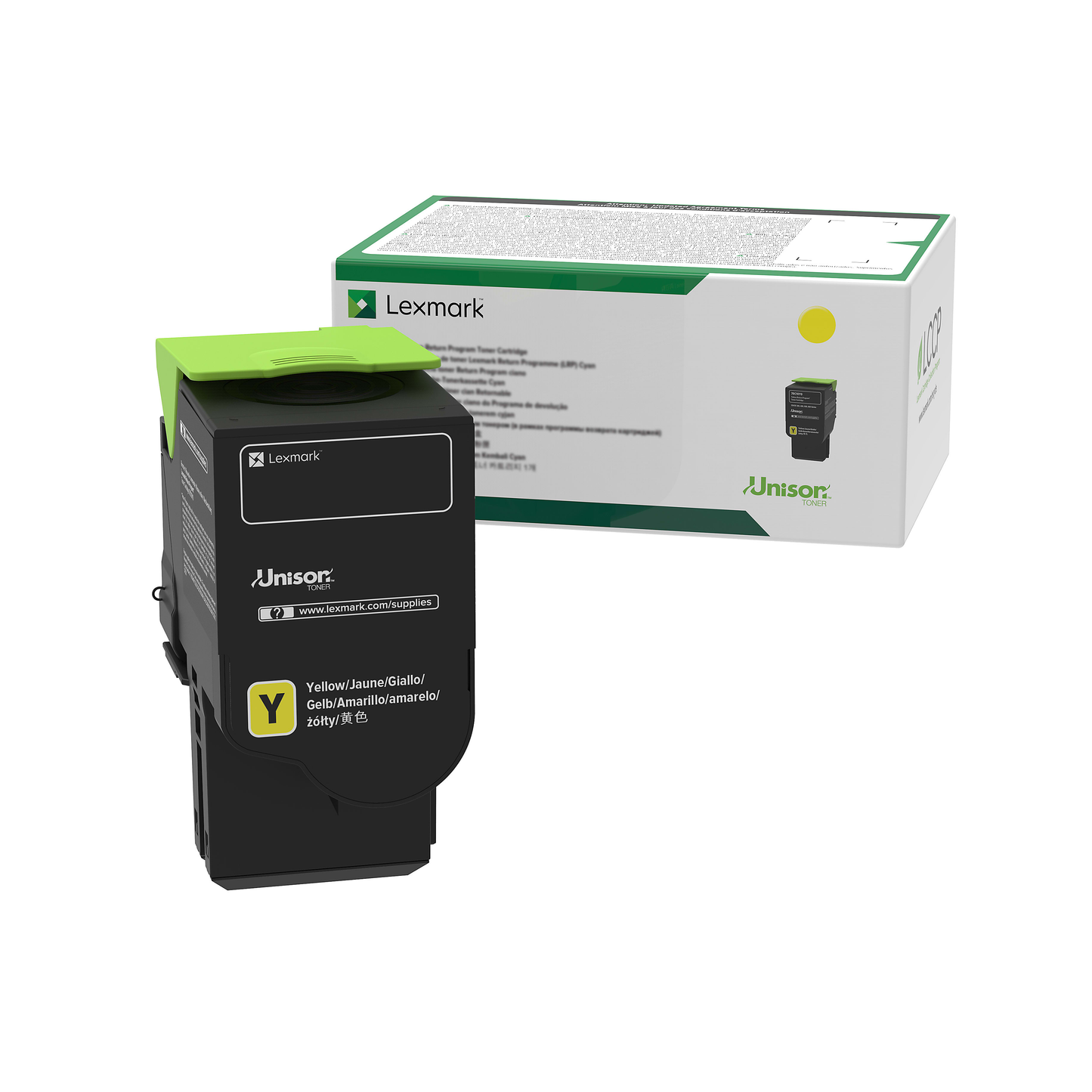 Genuine Lexmark 78C1XY0 High Yield Yellow Toner Cartridge (5,000 pages) Return Program