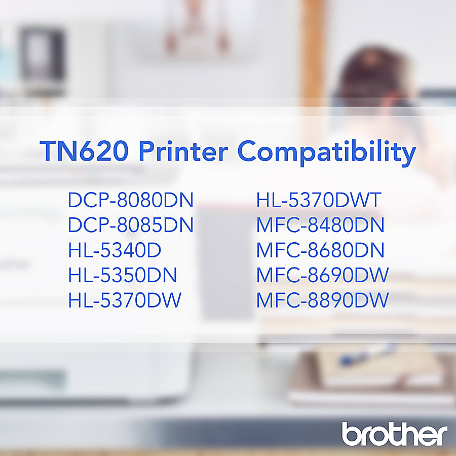 Genuine Brother TN620 Black Toner Cartridge (3,000 pages)