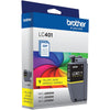 Genuine Brother LC401Y Yellow Ink Cartridge (200 pages)