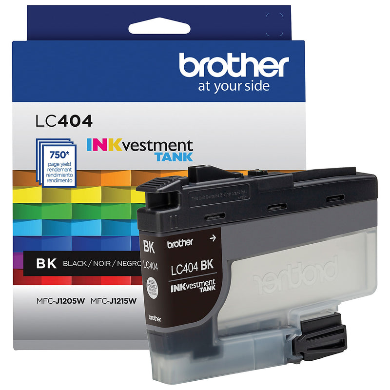 Genuine Brother LC404BK Black Ink Cartridge (750 pages)