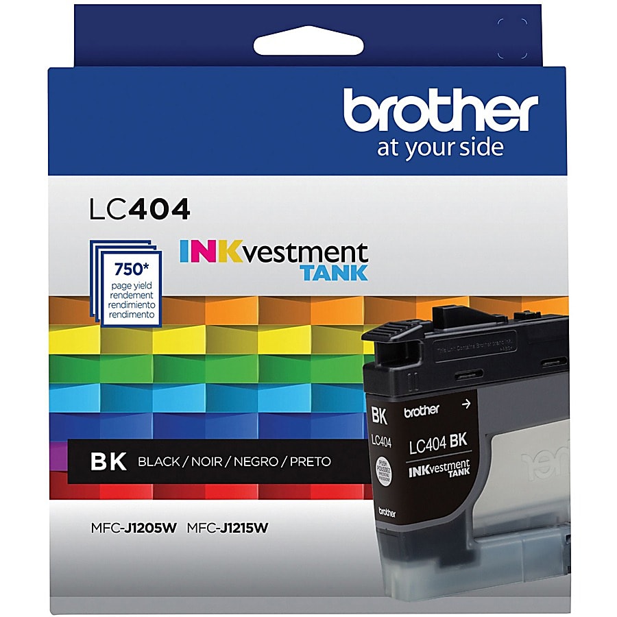 Genuine Brother LC404BK Black Ink Cartridge (750 pages)