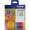 Genuine Brother LC30113PKS Cyan, Magenta, Yellow Ink Cartridge (200 pages)
