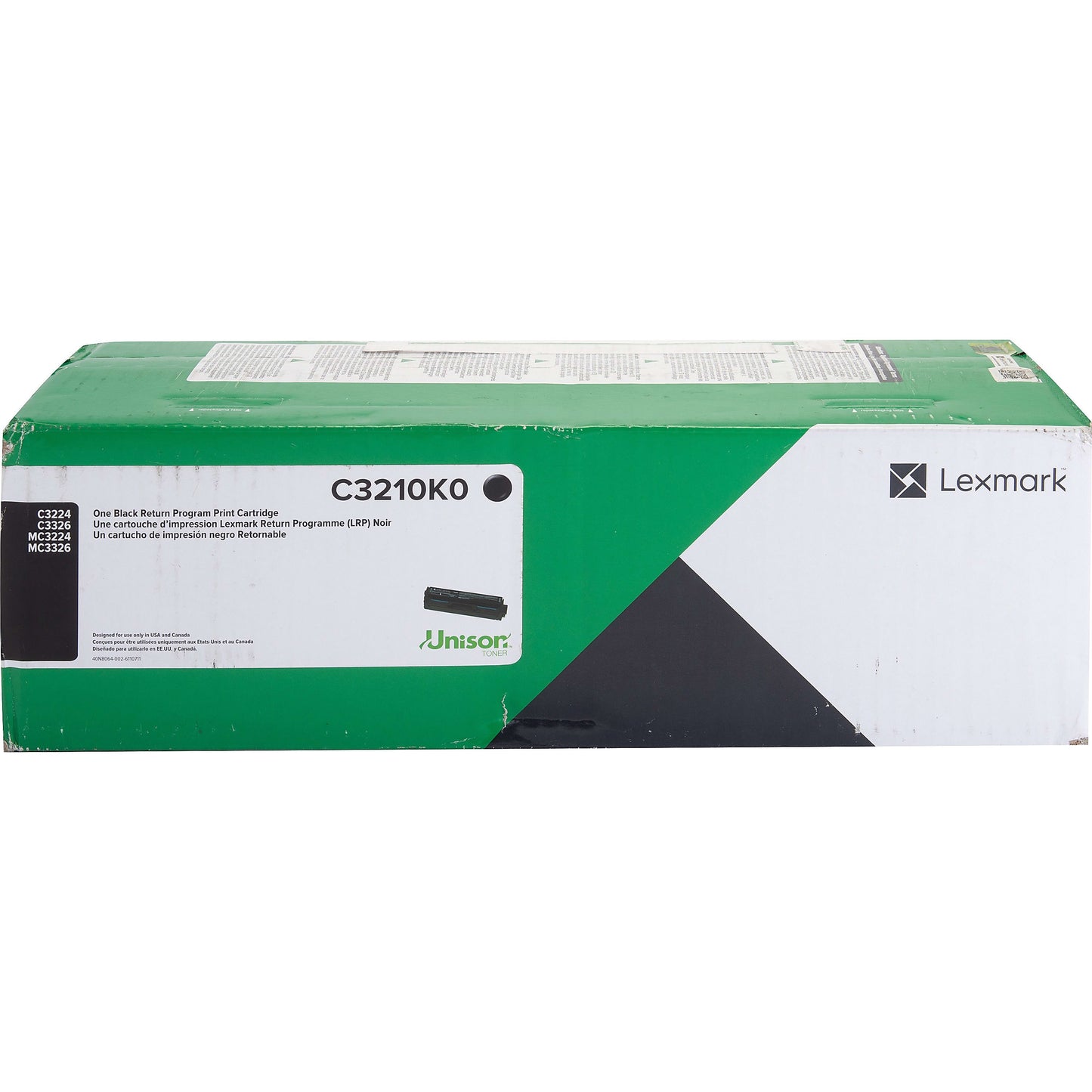 Genuine Lexmark C3210K0 Black Toner Cartridge (1,500 pages) Return Program