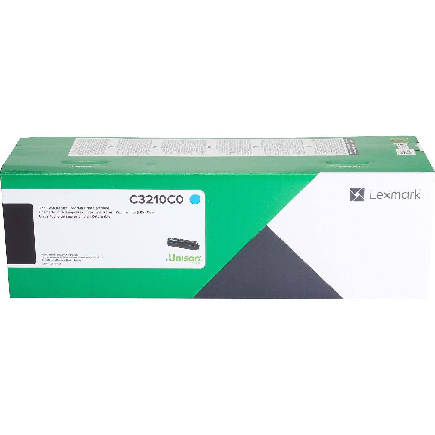 Genuine Lexmark C3210C0 Cyan Toner Cartridge (1,500 pages) Return Program
