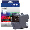 Genuine Brother LC401BK Black Ink Cartridge (200 pages)
