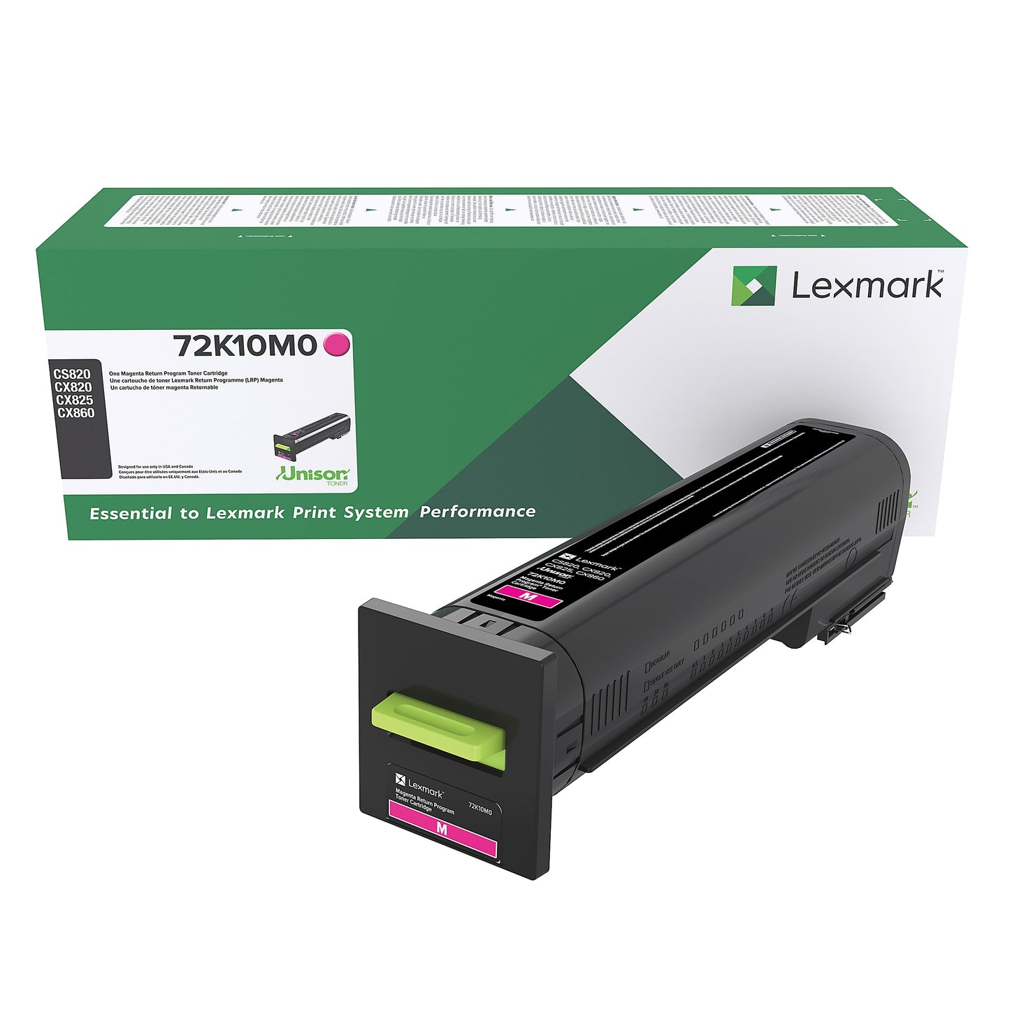 Genuine Lexmark 72K10M0 Magenta Toner Cartridge (8,000 pages) Return Program