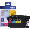Genuine Brother LC1033PKS High Yield Cyan, Magenta, Yellow Ink Cartridge (600 pages)