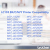 Genuine Brother LC1033PKS High Yield Cyan, Magenta, Yellow Ink Cartridge (600 pages)