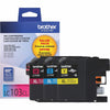 Genuine Brother LC1033PKS High Yield Cyan, Magenta, Yellow Ink Cartridge (600 pages)