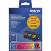 Genuine Brother LC1053PKS Cyan, Magenta, Yellow Ink Cartridge (1,200 pages)
