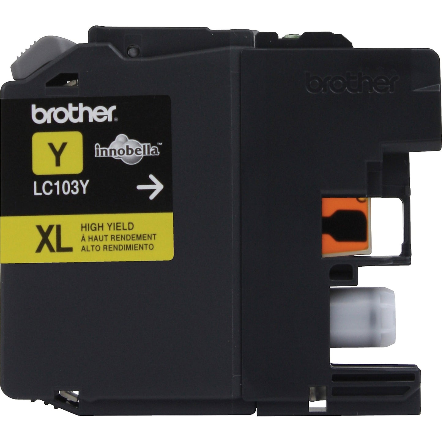 Genuine Brother LC103Y High Yield Yellow Ink Cartridge (600 pages)