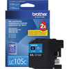 Genuine Brother LC105C Cyan Ink Cartridge (1,200 pages)