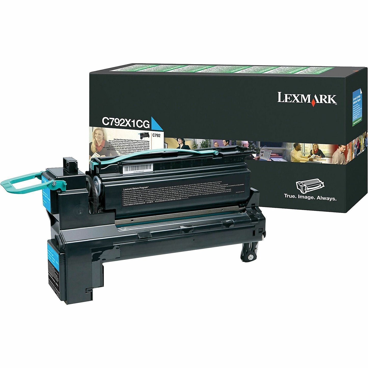 Genuine Lexmark C792X1CG High Yield Cyan Toner Cartridge (20,000 pages)