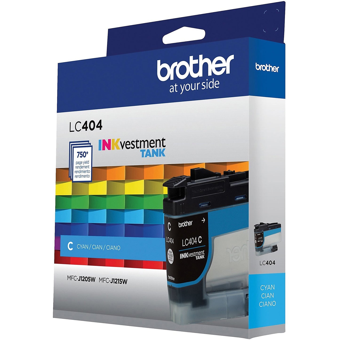 Genuine Brother LC404C Cyan Ink Cartridge (750 pages)