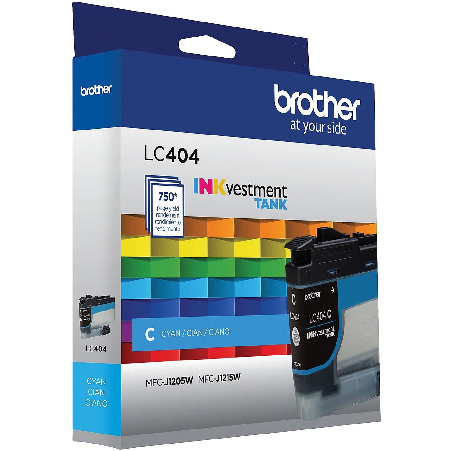 Genuine Brother LC404C Cyan Ink Cartridge (750 pages)