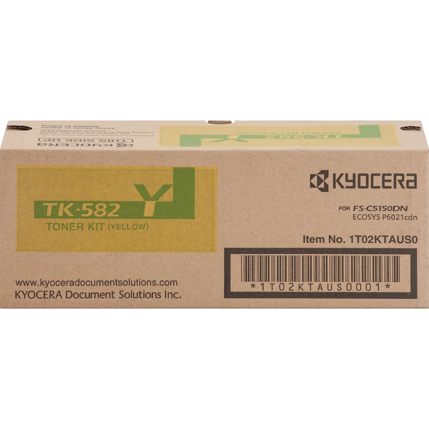 Genuine Kyocera TK-582Y High Yield Yellow Toner Cartridge (2,800 pages)