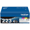 Genuine Brother TN2234PK Black, Cyan, Magenta, Yellow Toner Cartridge (1,300 pages) 4/Pack