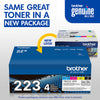 Genuine Brother TN2234PK Black, Cyan, Magenta, Yellow Toner Cartridge (1,300 pages) 4/Pack