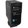 Genuine Lexmark 74C1SC0 High Yield Cyan Toner Cartridge (7,000 pages) Return Program