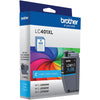 Genuine Brother LC401XLC High Yield Cyan Ink Cartridge (500 pages)