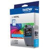 Genuine Brother LC401XLC High Yield Cyan Ink Cartridge (500 pages)
