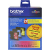 Genuine Brother LC653PKS High Yield Cyan, Magenta, Yellow Ink Cartridge (750 pages)