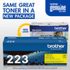 Genuine Brother TN223Y Yellow Toner Cartridge (1,300 pages)