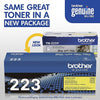 Genuine Brother TN223Y Yellow Toner Cartridge (1,300 pages)