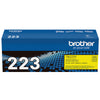 Genuine Brother TN223Y Yellow Toner Cartridge (1,300 pages)