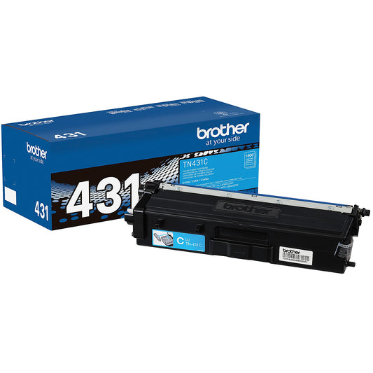 Genuine Brother TN431C Cyan Toner Cartridge (1,800 pages)