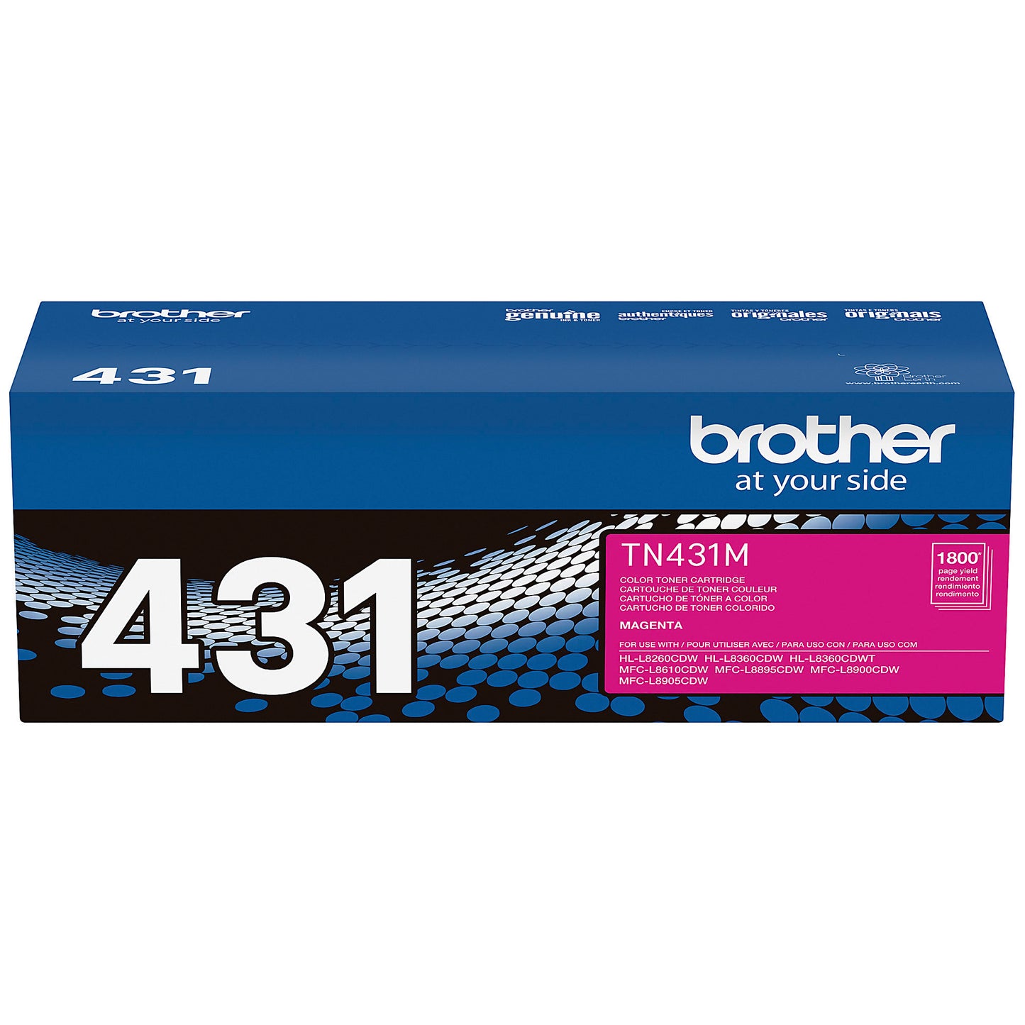 Genuine Brother TN431M Magenta Toner Cartridge (1,800 pages)