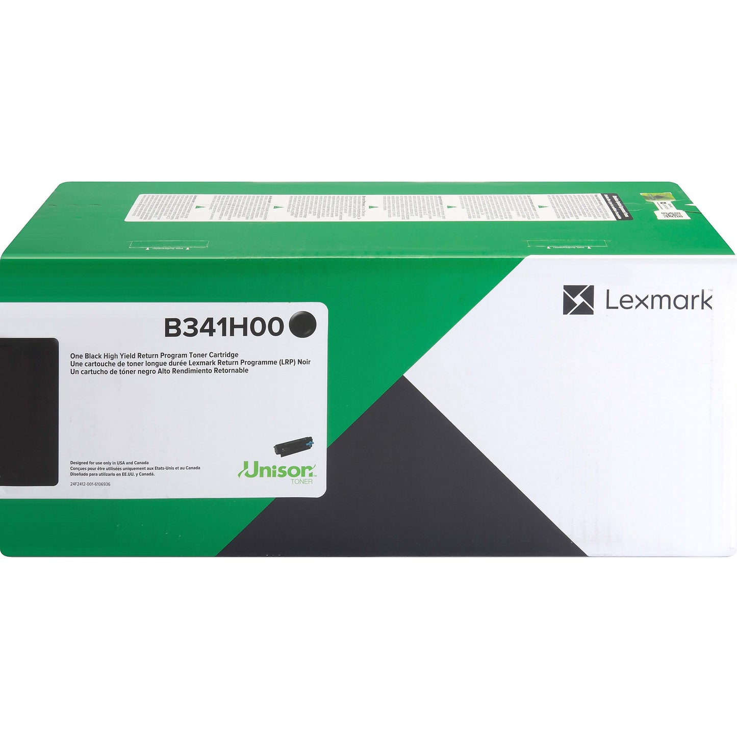 Genuine Lexmark B341H00 High Yield Black Toner Cartridge (3,000 pages) Return Program