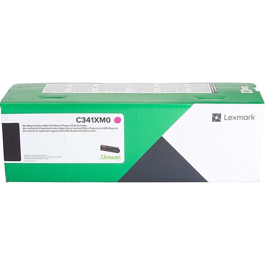 Genuine Lexmark C341XM0 High Yield Magenta Toner Cartridge (4,500 pages) Return Program