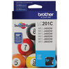 Genuine Brother LC201C Cyan Ink Cartridge (260 pages)