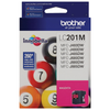 Genuine Brother LC201M Magenta Ink Cartridge (260 pages)