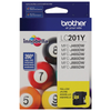 Genuine Brother LC201Y Yellow Ink Cartridge (260 pages)
