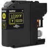 Genuine Brother LC201Y Yellow Ink Cartridge (260 pages)