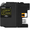 Genuine Brother LC201Y Yellow Ink Cartridge (260 pages)