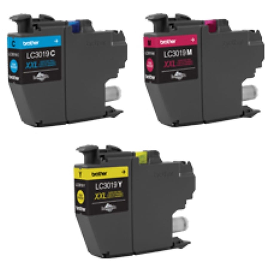 Genuine Brother LC30193PK Cyan, Magenta, Yellow Ink Cartridge (3,000 pages)