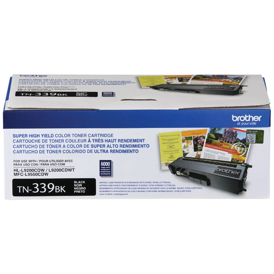 Genuine Brother TN339BK Black Toner Cartridge (6,000 pages)