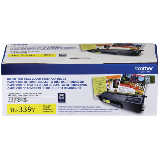 Genuine Brother TN339Y Yellow Toner Cartridge (6,000 pages)