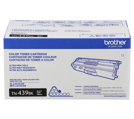Genuine Brother TN439BK Black Toner Cartridge (9,000 pages)