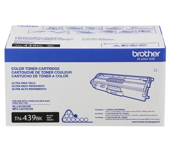 Genuine Brother TN439BK Black Toner Cartridge (9,000 pages)